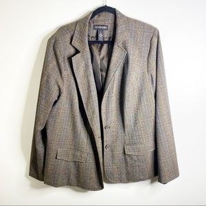 Lane Bryant Plaid Two Button Blazer